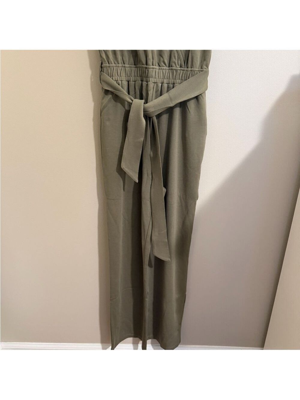 The Drop Women's @caralynmirand Sleeveless Wrap Jumpsuit - Picture 5 of 8